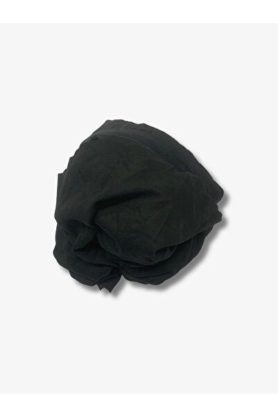 Yiğit Kumaş Ελαστικό ύφασμα από χτενισμένο πολυεστέρα, Μέγεθος 180x160 cm Μαύρο Χρώμα