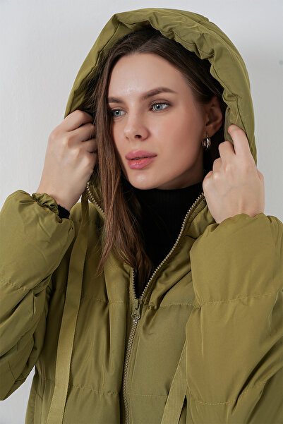 Bigdart 5117 Hooded Puffer Jacket - A.Khaki