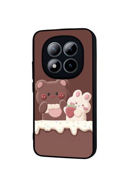 Aksel Kılıf Redmi Note 15 Pro 4g Compatible Printed , Matte Black, Soft Silicone, Protective, Shock Absorbing Cover, Case