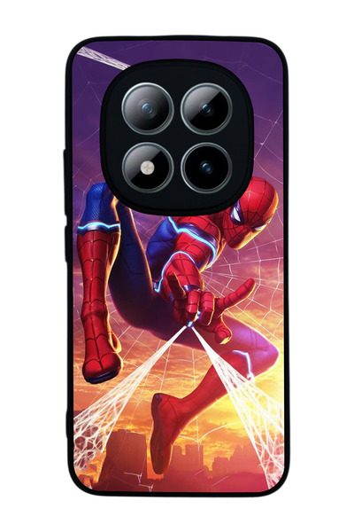 Aksel Kılıf متوافق مع هاتف Xiaomi Redmi Note 15 Pro مطبوع ، أسود غير لامع، سي...