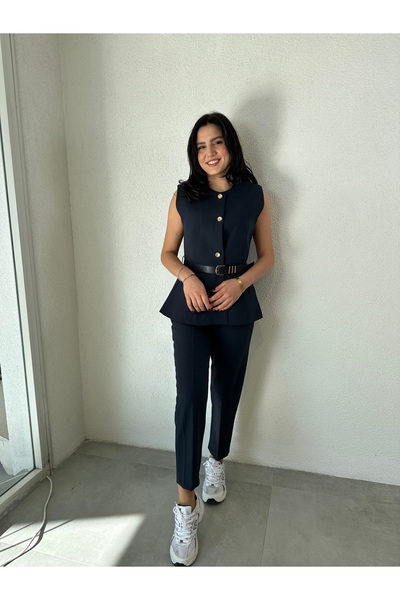 LYCIA YELEKLİ PANTOLON TAKIM