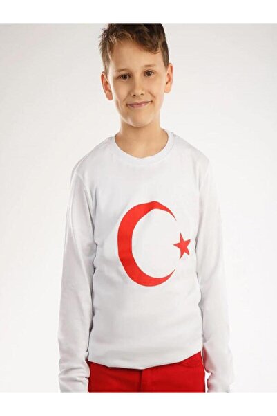 BEFS STORE Moon Star Printed Long Sleeve [Two-Ply Seasonal Fabric] October 29, November 10 Children's Ceremony T-Shirt Unisex