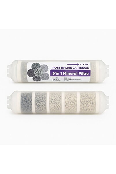 6’sı 1 Arada Mineral Filtre – Hat Üstü (Post) Filtre Kartuşu+dirsek hediyeli