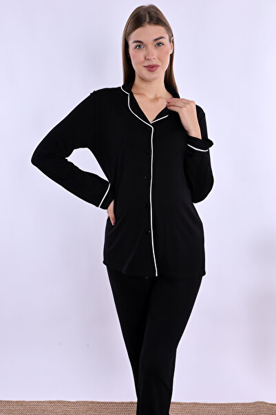 ByLohusa Effortt Black Maternity Pajama Set