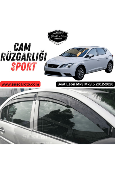 ŞüsCarOto Aksesuar Seat Leon Mk3 Mk3.5 2012-2020 Uyumlu Mugen Cam Rüzgarlığı ...
