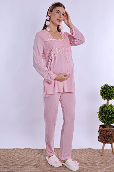 ByLohusa Effortt Pink Maternity Pajama Set