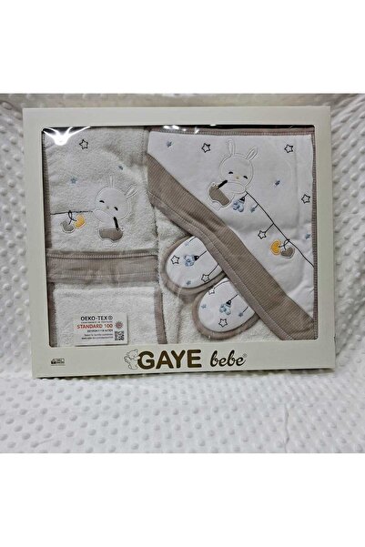 BERKAY Berkaysun cotton baby bathrobe and towel set 4 pieces