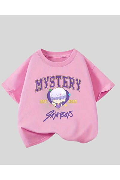 Touz Moda Kpop Demon Hunters Kids Design Unisex Oversized T-Shirt