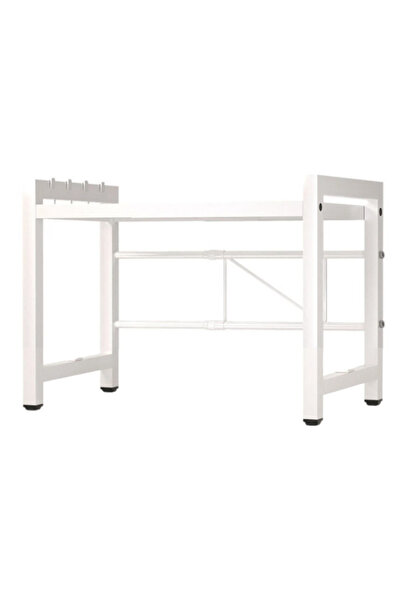 OEM Extendable kitchen shelf, height adjustable shelf, WHITE