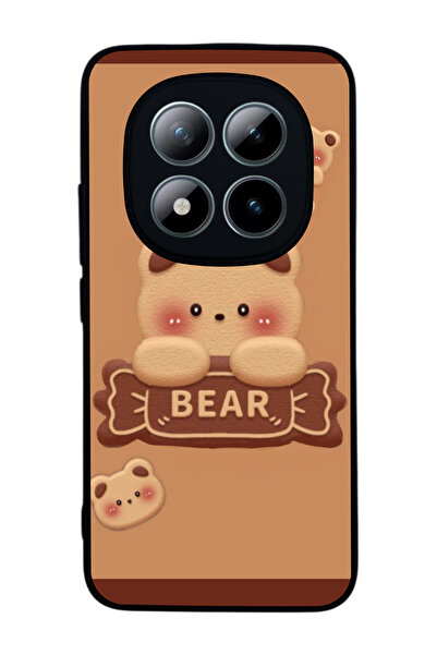 Aksel Kılıf متوافق مع هاتف Xiaomi Redmi Note 15 Pro Plus مطبوع ، أسود غير لام...