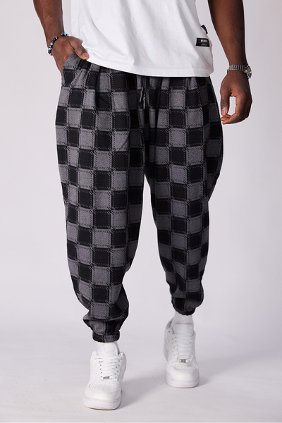 Superbluemexico Παντελόνι Shalwar με πλισέ σχέδιο ζακάρ unisex
