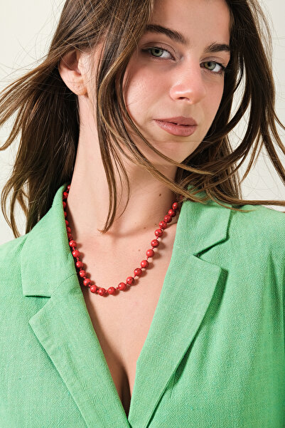 JİMNY JEWELRY Flare Mercan Necklace