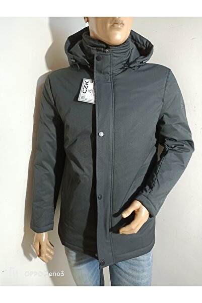CZK Hooded Gabardine Fabric Coat