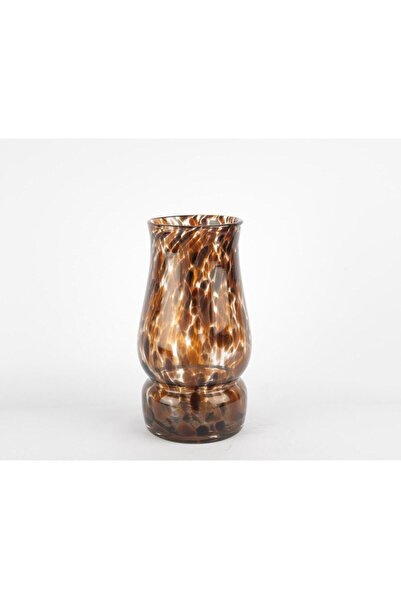 Mikasa Moor Brown Patterned Glass Vase 27X15Cm