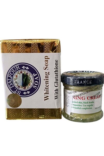 St. Dalfour صابون سانت دالفور للتبييض ١٣٥ غرام مع كريم التبييض المتقدم ٣٠ غرا...