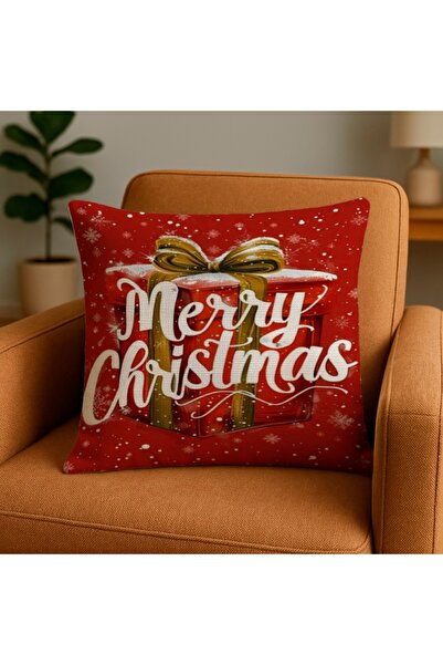 MİNOZA Husă decorativă pentru pernă, imprimată digital, cu model de Anul Nou