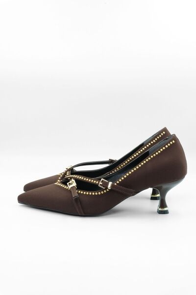 MEDUSA SHOES Zımbalı Topuklu Ayakkabı