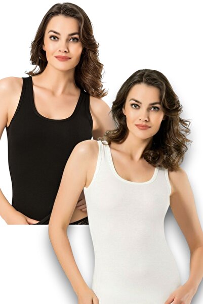 Fanilam Women's Thermal Undershirt 2-Pack – Winter Heat Insulating Breathable Soft Fabric Undershirt