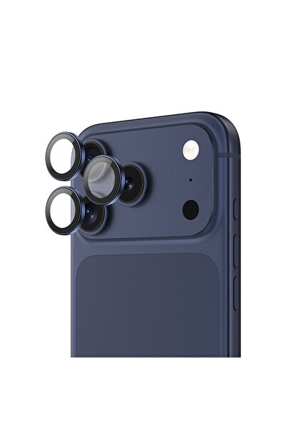 Benks iPhone 17 Pro Max Uyumlu Glass Warrior Cam Kamera Lens Koruyucu Mavi