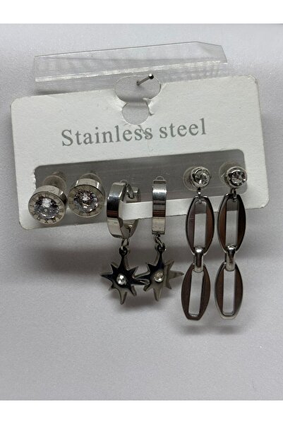 stainles steel Steel Bijouterie Multiple Earrings