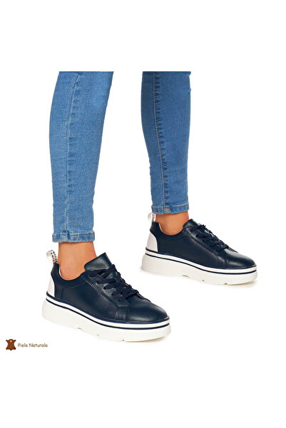 ANGEL BLUE WOMEN'S SHOES IN GENUINE LEATHER CRL0054 Multicolor