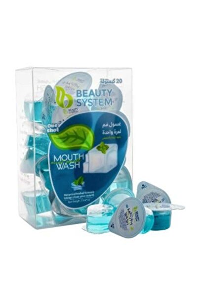 BEAUTY SYSTEM كبسولات غسول الفم بنكهة النعناع المنعش - 13 مل × 20