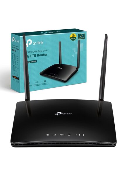 TP-LINK Archer MR400 AC1200 4G LTE Dual Band Router (Micro SIM, UK Plug)