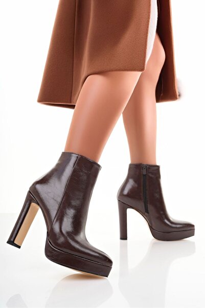 Cico bot malzeme kırışık rugan topuk boyu 11 cm platform 2 cm