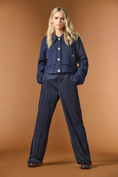 ONLY Жіночі широкі вельветові штани Onlkatey 15351303 Сині