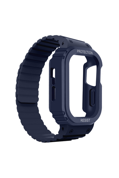 Lopard Apple Watch 38mm Kd-142 Silicone Band with Airbag Design Case Protector