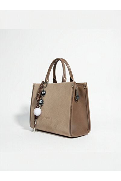 Crazy Kriste Bell Genuine Leather Suede Detailed Hand and Shoulder Bag – Stylish & Suitable for Everyday Use