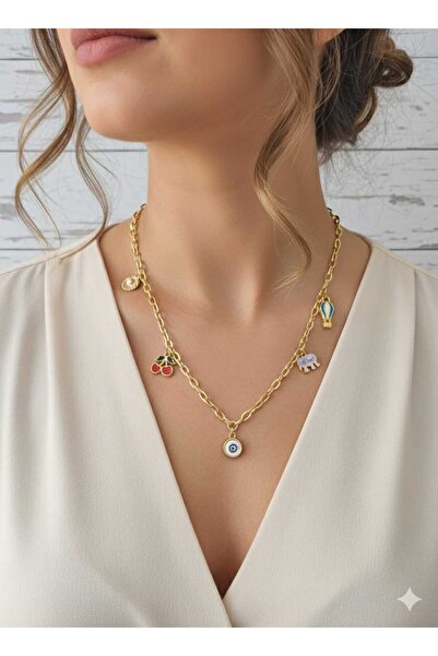 FOR YOU TAKI by Ezgi Kadın Çelik Charm Kolye