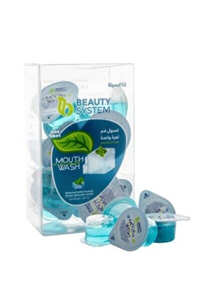 BEAUTY SYSTEM كبسولات غسول الفم بنكهة النعناع المنعش - 13 مل × 12