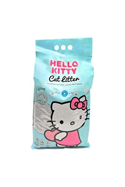 Hello Kitty Cat Sand 10L – Marseille Scent, Fast Clumping, Low Dust, Turkey Made, White Bentonite, Odor Control