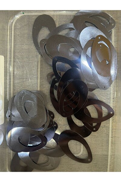 Gönülden Tasarım 50 bucăți 5 cm paiete cu picături de culoare închisă afumată...