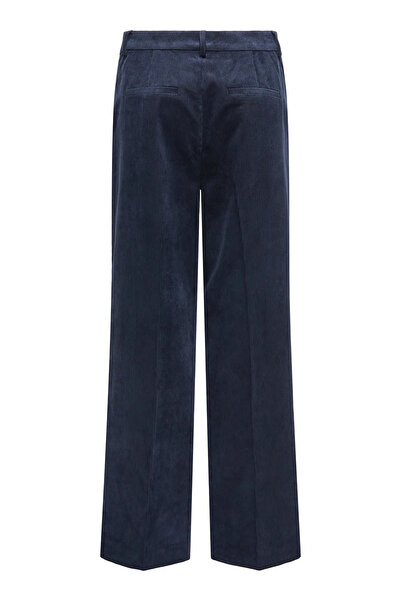ONLY Women's Onlkatey Wide Leg Velvet Trousers 15351303 Navy Blue