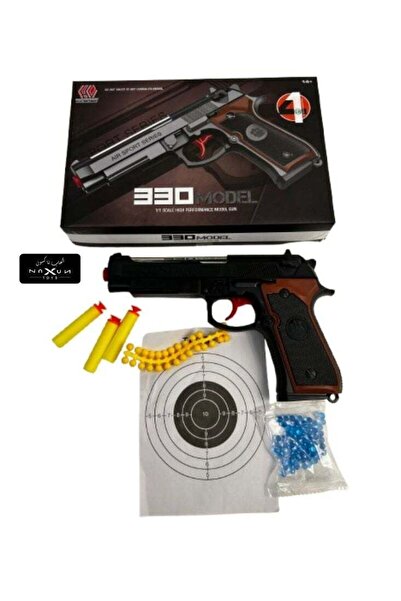 Premium Airsoft Toy Gun 330 Model – Soft Bullet Pistol with Target Board & Accessories for Kids