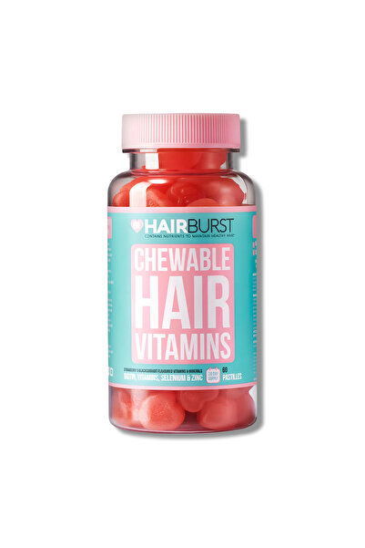 Hairburst Μασώμενες βιταμίνες για την ανάπτυξη των μαλλιών, 60 ζελέ