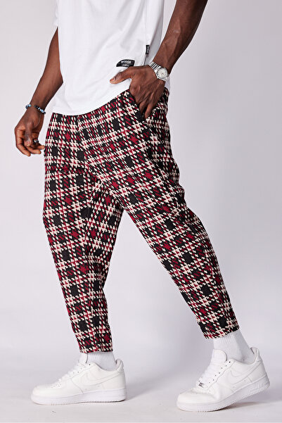 Superbluemexico Unisex Jacquard Patterned Baguette Pants