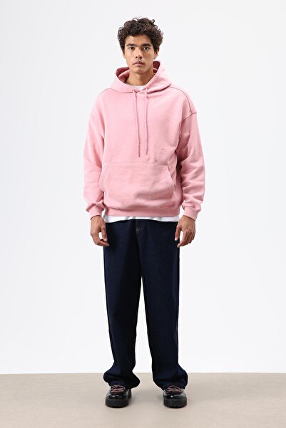 VAMOSCLO Basic oversized Washable Hoodie Salmon
