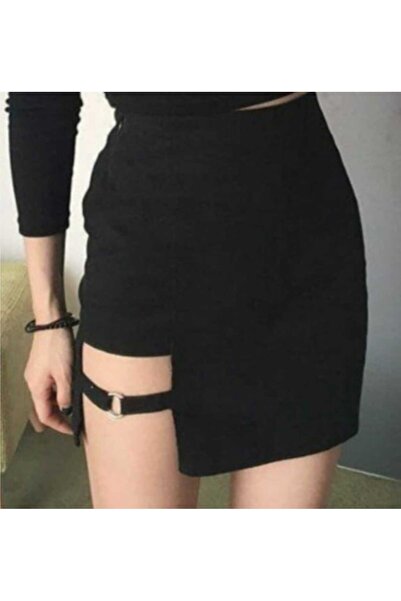 İsra Ayyıldız Moonstar Collection Bacak kemerli Gotic mini etek