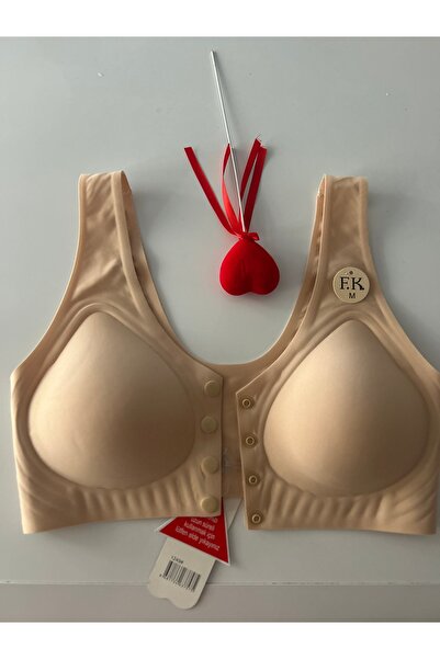 nuda luna Γυναικείο σουτιέν με κοπή με λέιζερ χωρίς εσώρουχο με κουμπιά μπροστά F.K