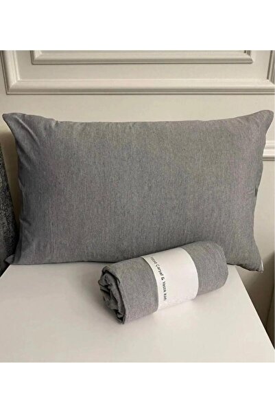 Home طقم ملاءات سرير رانفورس مطاطية فردية باللون الرمادي (طقم)