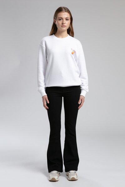 Lee Cooper Hylda Women's O Neck Sweatshirt White