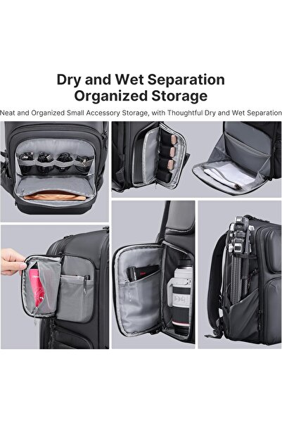 ulanzi BP10 35L Hardshell Camera Backpack - Waterproof, Anti-Theft, Fits DSLR/Mirrorless & 17" Lapto