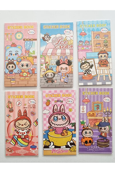 Bıcırık Yayınları 6'lı Sticker Book Lubabu Çıkartmalı Yapıştırmalı Set 14x8cm