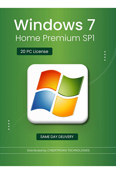 MICROSOFT Windows 7 Home Premium SP1 | 20 PC License | Digital License | SAME DAY DELIVERY