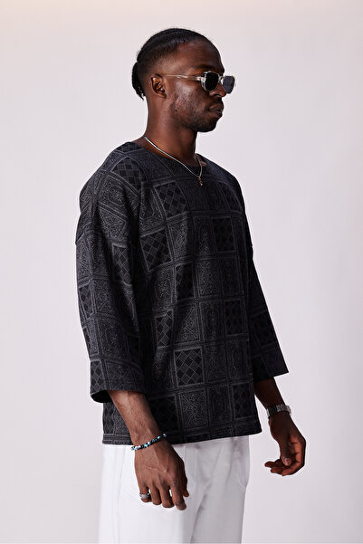 Superbluemexico Μπλουζάκι με μοτίβο ζακάρ Unisex