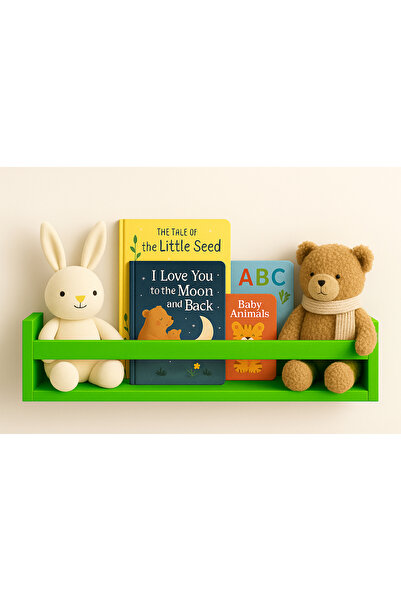 Deisor 1pcs Montessori Wooden Bookshelf - 45 cm