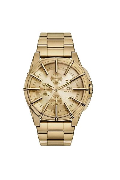 Diesel Çerçeveli Herren Uhr Altın Dz4659